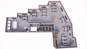 7 - Floorplan (CGI) (South at top of picture)- click for photo gallery